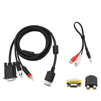 Kabel VGA HD Kabel Pro SEGA Dreamcast High Definition+3.5 Mm 2-Samec RCA Adaptér Herní Konzole HD Kabel Adaptéru