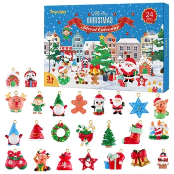 Kalendář Adventní Vánoční Ozdoby Odpočítávání Strom Kidshangingcharms Hračky Pro Dospělé Kalendáře Pryskyřice Dekorace Ornament Dekorace
