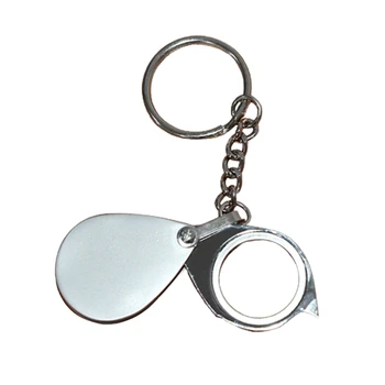 Kapesní Lupa s Keychain Přenosné 20X Metal Pocket Sklo
