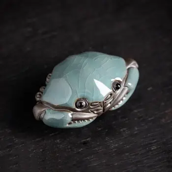 Keramické Malý Krab Čaj Pet Ornament Ge Pece Ruce Hrát Krab Může Zvýšit Čaje Hrát Vytvořit Čaje, Dekorace Stolu Čaj Pet Yixing
