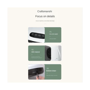 Klimatizace Vodní Mlha, Ventilátor USB Ventilátor Osobní Vzduch Ventilátor Chlazení Desktop Zvlhčování Přenosný Ventilátor s LED Světly