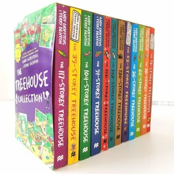 Koleksi Tree House buku cerita Inggris anak-anak dalam kotak 12 objem buku cerita anak-anak