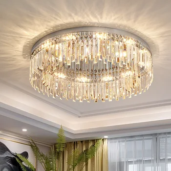 Kolo Světlo, Luxusní Křišťálové Stropní Svítidlo Moderní Minimalistický Obývací Pokoj Dekorace Ložnice, Celý Dům Vnitřní Osvětlení Pro Domácí
