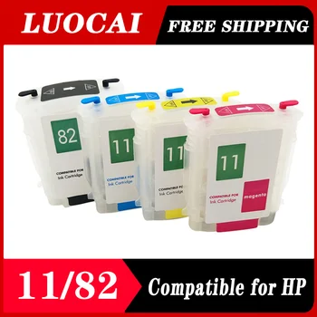 Kompatibilní Plnitelné Inkoustové Kazety HP11 82 s ARC Čipem pro HP Designjet 111 Tiskárny C4836A C4837A C4838A C565A