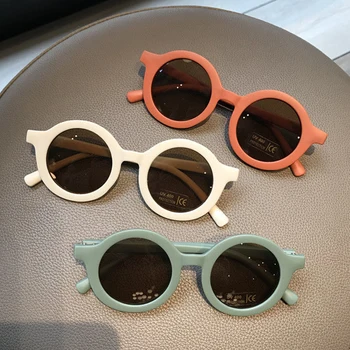 Korejský Roztomilé Kulaté sluneční Brýle pro Děti, Dívky, Chlapci dětské Módní Sluneční Brýle UV400 Protection De Sol Gafas 0-10 Let