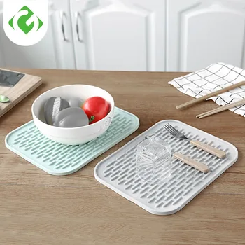Kuchyně mat Eco-friendly silikonové nádobí pad Anti-opaření plastové prostírání silicon mat list korejské kuchyni podpora Non-slip