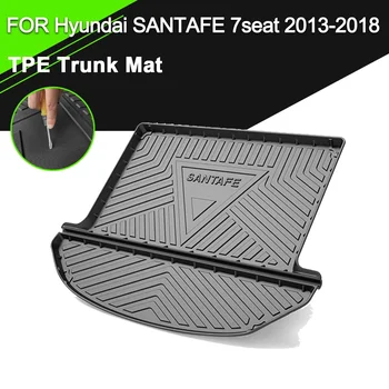 Kufr Mat TPE PRO Hyundai SANTAFE 7seat 2013-2018 Auto Vodotěsné Non-Slip Gumové Nákladní Liniové Příslušenství