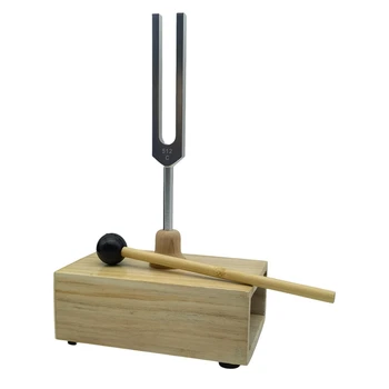 Ladička 512HZ Vibrací S dřevěným Rezonátorem Pole Experimentální Nástroj Pro Zvukové Terapie, Jóga, Meditace Odolné