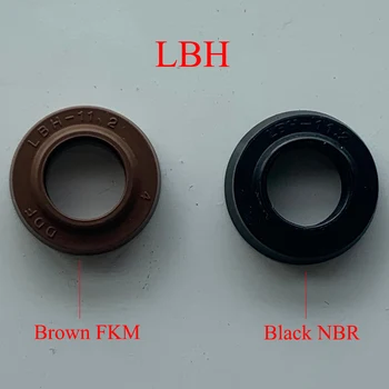 LBH DHS 110*120*6/8 110x120x6/8 Černá NBR Hnědé FKM FPM Gumové Prachotěsný Drážky Lip Hydraulické Pístnice O-Kroužek Těsnění Olejové Těsnění