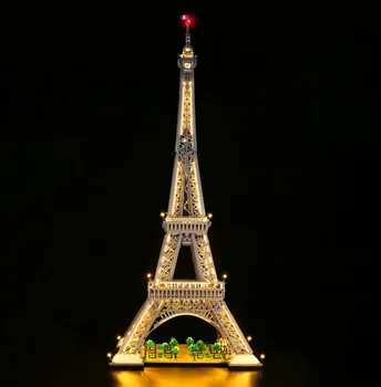 LED Light Kit pro 10307 Eiffelova Věž Stavební Bloky, Sady Cihly Hračky pro Děti(NENÍ Zahrnují Model) RC Verze