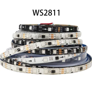 LED Strip Světla WS2811 5050SMD RGBIC Sen barva osvětlení Individuálně Adresovatelné 30/48/60Leds/m Pásku světlo IP30/65/67 DC12V