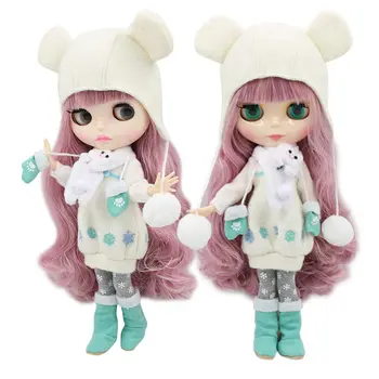 LEDOVÉ DBS blyth panenka 1/6 bjd hračka společný orgán mix růžové Vlasy, bílá kůže společný orgán dárek 1/6 30 cm nahé panenky anime