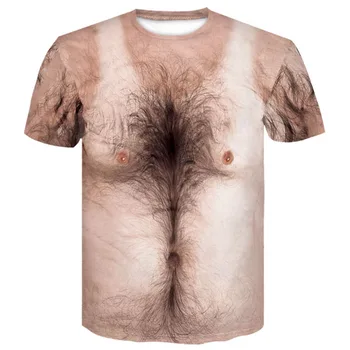 Legrační Simulace Svalové T Shirt pro Muže 3D Tištěné T-košile v Létě O Krk ropa Krátký Rukáv Harajuku Módní Hip Hop Topy Tees