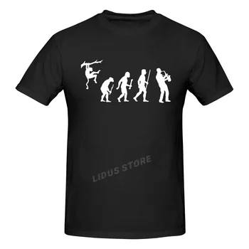 Legrační Vývoj Saxofonista T Košile Grafické Streetwear Krátký Rukáv O-Neck Harajuku T-shirt Pánské Oblečení