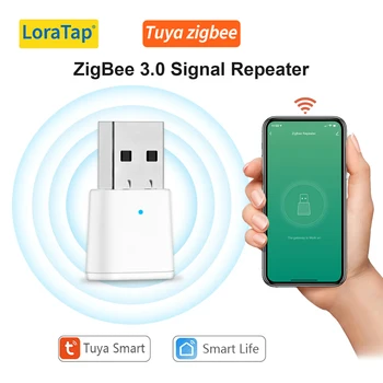 LoraTap Tuya ZigBee 3.0 Opakovač Signálu USB Extender pro Inteligentní Život Zařízení Ok Automatizace Mini Velikost