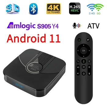 M98 Max Android 11 Smart TV Box Amlogic S905Y4 Podporuje 4G 5G Duální Wi-Fi, BT 5.0 100M LAN ATV TV HD 4K 3D 2GB 64 GB tv box Iptv