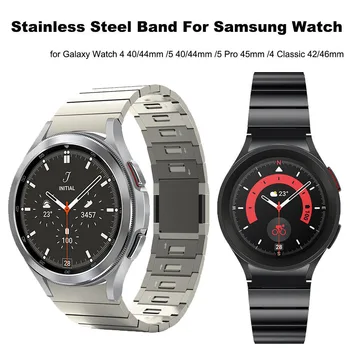 Magnetický rychloupínací Řemínek z Nerezové Oceli Band pro Samsung Galaxy Watch6 Classic 43Mm 47mm Watch4/5 Pro 45mm 40 44 mm 42 46mm