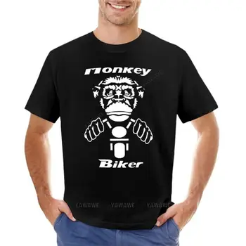 man t-shirt o-neck top teeshirt Opice Biker T-Shirt T-shirt krátké pot košile anime oblečení pánská grafické t-košile pack