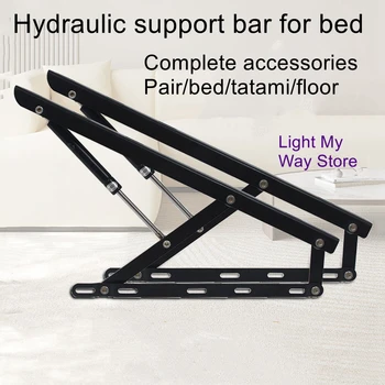Manželská postel rám zvedněte hydraulické tyč teleskopická postele pneumatický tyč tatami podporu tyč vysoká box bed zvedák