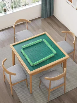 Masivní dřevo ruční mahjong tabulky, domácnost, jídelní stůl, multifunkční seniorů činnost pokoj, domácí ošetřovatelské šachy a auta