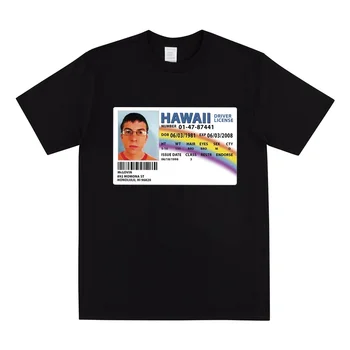 McLovin Řidičský Průkaz Superbad tričko Hawaii Falešné ID Vtip Vtipné Tričko McLovin Graphic Tee Pánské Hip Hop Streetwear Bederní Top