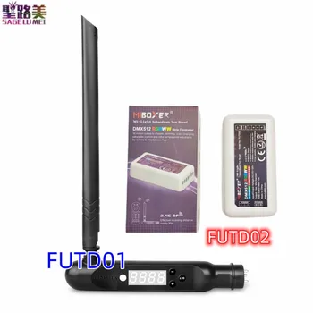 MiBoxer FUTD01 DMX 512 Bezdrátová LED Vysílač FUTD02 DMX512 RGB+CCT Strip Řadič DC12V-24V pro 2,4 G RGB+CCT Led Lampy