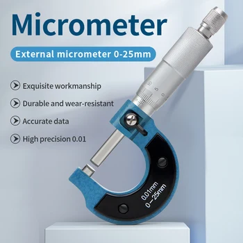 Mimo Mikrometr 0-25mm 0,01 mm Přesnost Měřidla Posuvné měřítko Metrické Měřidlo, Mikrometr Přesné Měřicí Nástroj