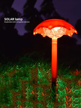 Mini Deštník LED Solární Zahradní Světlo Venkovní Solární Osvětlení Vodotěsné ABS Solární Trávník Světlo Terasa Zahradní Dekorace Gradient