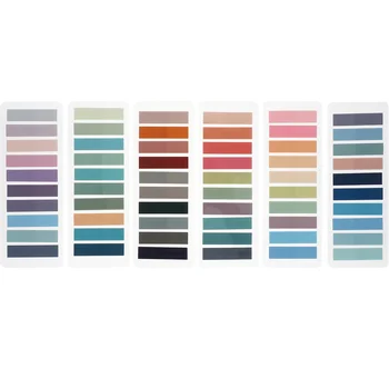 Morandi Barva 60 Index Samolepky samolepící Přenosný Ručně psaný Štítek Sticky Notes Page Marker