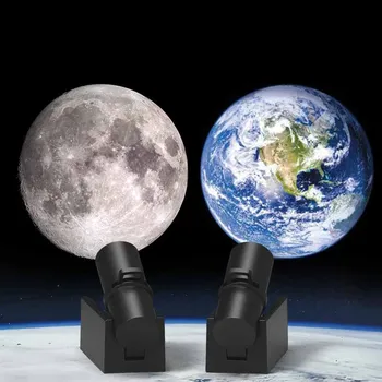 Mordern Země Měsíc Projekční Lampa Atmosféra LED Noční Světlo pro Děti, Ložnice Star Projektor Planety Projektor Nástěnné Dekorace