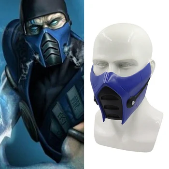 Mortal Kombat Pryskyřice Cosplay Masky MK Scorpion Tvář Sub-Zero Maska Masker Unisex Halloween Cosplay Rekvizity