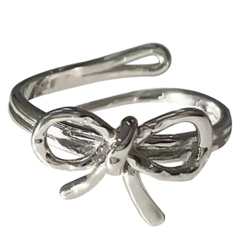 Motýl Uzel Prsteny Otevřené Kroužky pro Ženy, Dáma, Holka, Matka Den Dárek Denně Prst Šperky Nastavitelný Otevření Kroužků