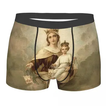 Muž Vtipný Our Lady Of Mount Carmel Spodní Prádlo Katolické Panny Marie Boxer Slipy Měkké Kalhotky Šortky Kalhotky