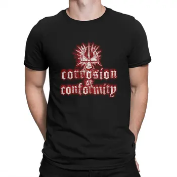 Muži V Místnosti Cítit Tričko Corrosion Of conformity Bavlněné Oblečení Vintage Krátký Rukáv Crewneck Tričko 6XL T-Shirt
