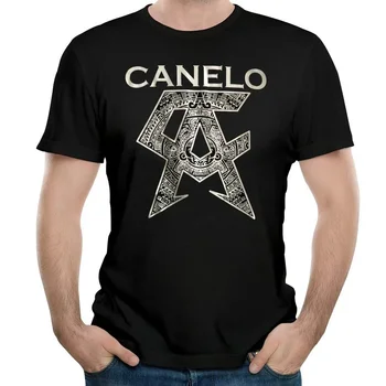 Módní Klasické Mexiko Canelo Alvarez Logo T-Shirt 100% Bavlna O-Krk v Létě Krátký Rukáv Ležérní Pánské T-shirt Velikost S-3XL