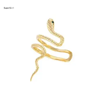 Módní Non Piercing Ucho Manžety Náušnice Unikátní 3D Snake Náušnice pro Ženy Had ve Tvaru Náušnice Klip na Náušnice Ucho Manžety