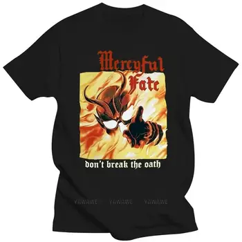 Módní pánské t-košile ležérní top Mercyful Fate Don 'T Break The Oath'84 Žluté Tričko Classic Jedinečné letní unisex krátký rukáv