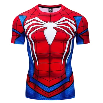 Módní Spider 3D Tištěný Vzor Pánské T-shirt Sportovní Krátký Rukáv Letní Prodyšný rychleschnoucí Nadrozměrné T-shirt Top