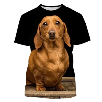 Módní Ženy/Pánské Tričko 3D Roztomilý Pes Tisk T-shirt Zlatý Retrívr Letní Oversize Ležérní Krátký Rukáv Trička Ropa Hombre
