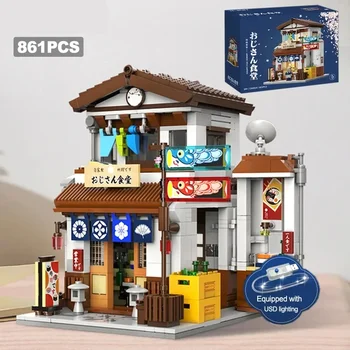 Město Ulice Expert MOC Půlnoci Diner Modulární Stavby Modelu 861PCS Stavební Bloky, Cihly Hračky pro Děti Dárek