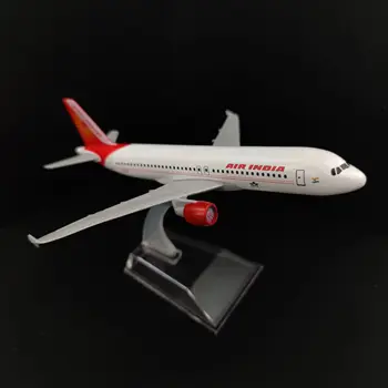 Měřítko 1:400 Kovové Letadlo Replika 15cm Air India A320 Model Letadla Miniaturní Vánoční dětský Pokoj Dekor Dárek Hračky pro Kluky
