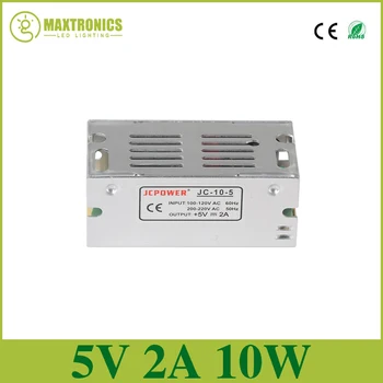 Nejlepší Kvalita Osvětlení Transformátor 5V 2A 10W Přepínání Napájení Ovladač pro LED pásky AC 110-240V Vstup, DC 5V
