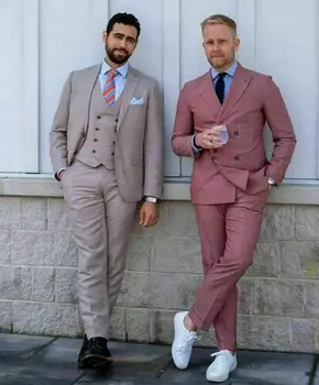 Nejnovější Pánské Obleky Slim Fit Business Formální Svatební Ženich Smokingy Kostým Homme Svatba Ženich Svatební Oblek Terno Masculino