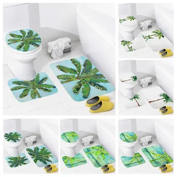 Non skluzu sprcha mat koberec, koupelna sprchový kout pláž styl dekorace vodu absorbující vanou koberec toaleta kryt dekorace kryt