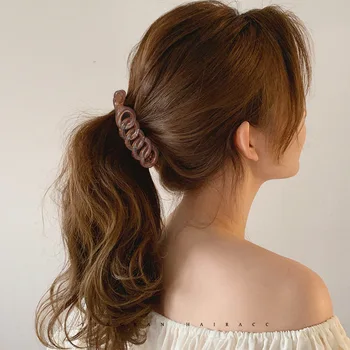 Nová Jednoduchost Vlasy Klip Zlatá Barva Akryl Dlouhé Sponky do vlasů pro Ženy, Dívky, Korean Módní Vlásenka Vlasové Doplňky Ornament
