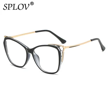Nové CatEye Předpis Brýle, Ženy, Kovové Pružiny Závěsu Rámu TR90 Barva Přechodu Optické Brýle UV400 Čtení Krátkozrakost Odstíny
