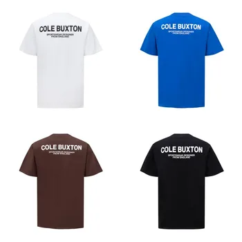 Nové Cole Buxton Podpis Print Logo T-shirt Muži Ženy Krátký Rukáv Tee Vysoce Kvalitní CB Topy Bavlněné Tričko
