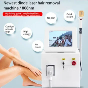 Nové Ice Platinum Diodu Laserové Odstranění chloupků Hair Remover Přístroj 2000W Epilace 3 Vlnové délky 755nm 808nm 1064nm Chlazení