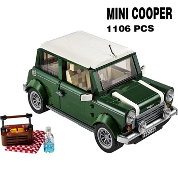 NOVÉ Klasické Technické MINI Retro Vintage Auto Stavební Bloky Cooper MK VII Kompatibilní 10242 Sady Model Cihly, Děti, Hračky, Dárky