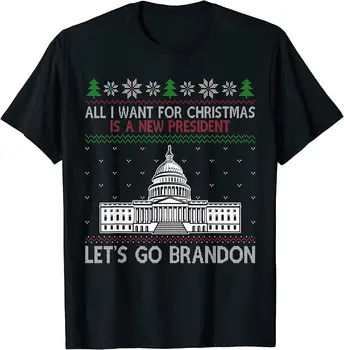 NOVÉ LISTINGNEW OMEZENÉ Všechno, co Chci Na Vánoce Je Nový Prezident Pojďme Bradon T-Shirt